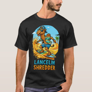 Lancelin Shredder Surfen Kamel Cartoon Western Au T-Shirt