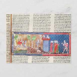 Lancelot beweist seine Liebe Postkarte