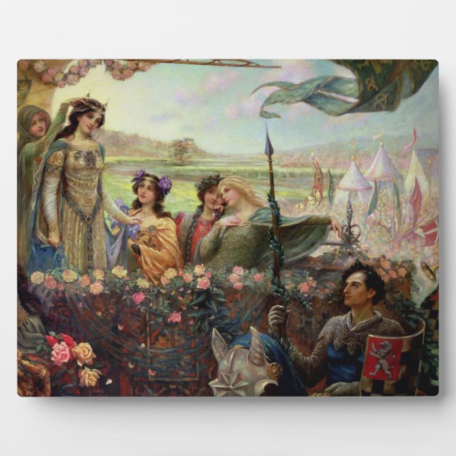 Lancelot und Guinevere Fotoplatte (Vorderseite)