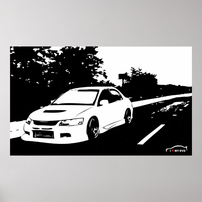 Lancer EVO 9 Poster (Vorne)