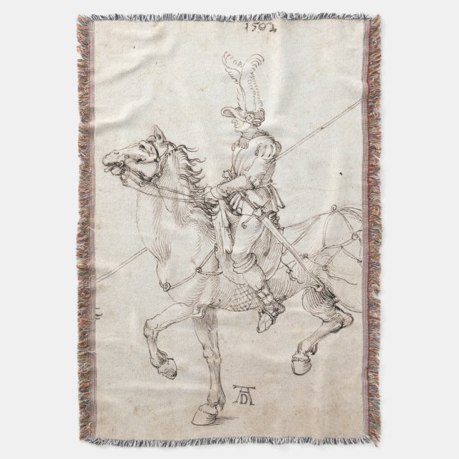 Lancer on Horseback von Albrecht Durer Decke (Vorderseite Vertikal)