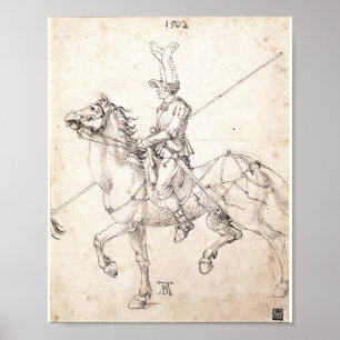 Lancer on Horseback von Albrecht Durer Poster