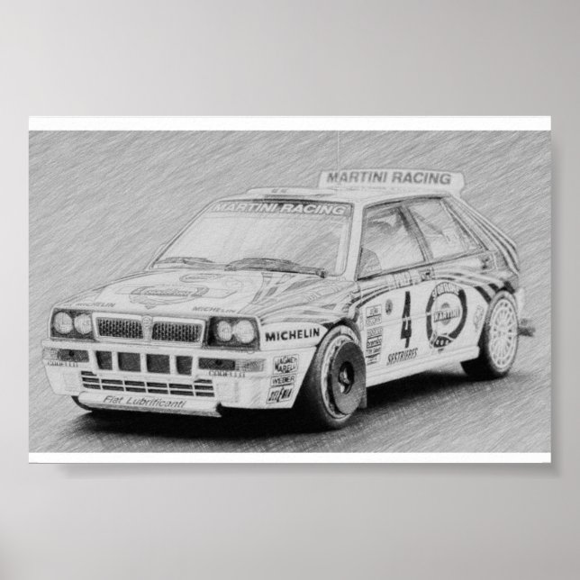 Lancia Delta Integrale Poster (Vorne)