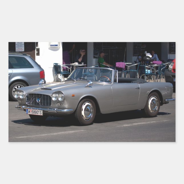 Lancia Flaminia Rechteckiger Aufkleber (Vorderseite)