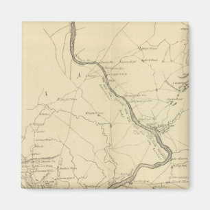 Land aus dem Fluss Rariton in Ost-Jersey Magnet