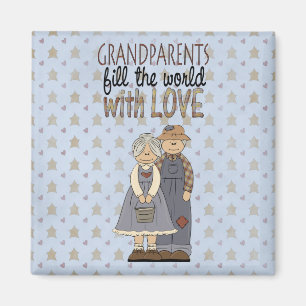 Land-Bauernhof-Großeltern-Liebe-Kühlschrankmagne Magnet