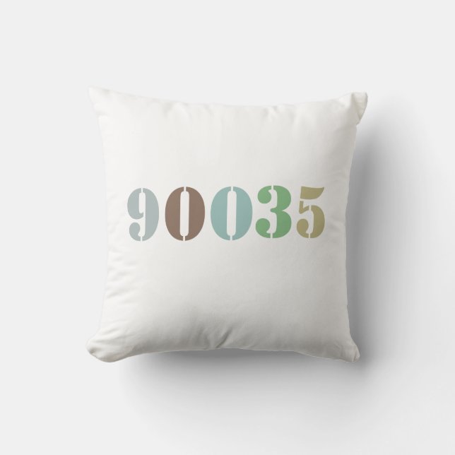 Land Bauernhof Hauswärmung Dorm Geschenk Zip Code Kissen (Vorderseite)