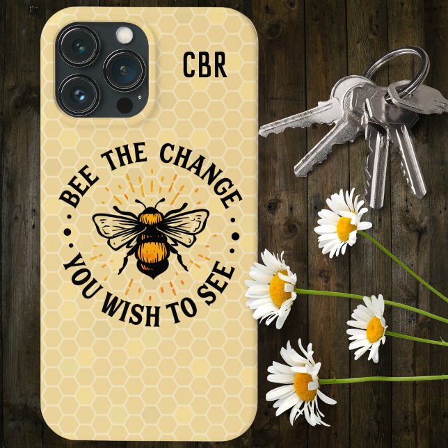 Land Bee the Change Honeycomb Case-Mate iPhone Hülle (Von Creator hochgeladen)