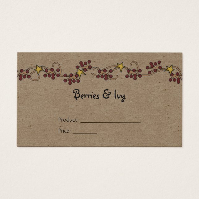 Land Berry und Star Garland Preis (Vorderseite)