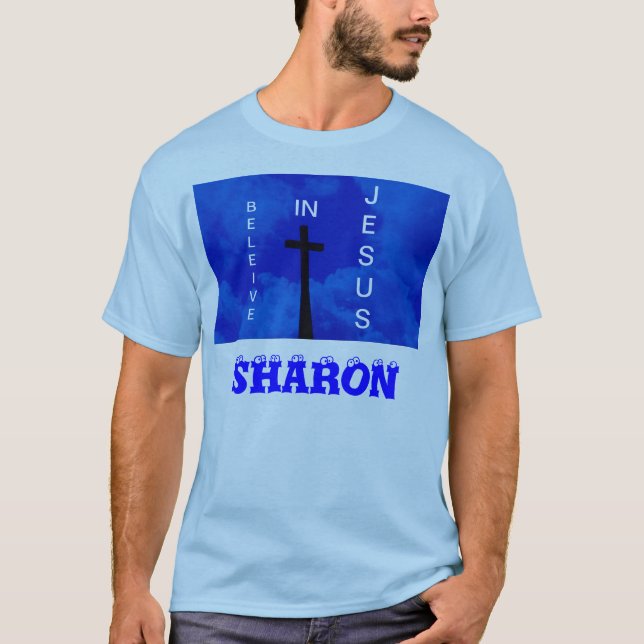 LAND BLAUER QUERT - Shirt (Vorderseite)