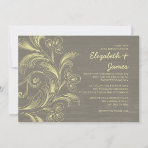 Land Blühe Hochzeitseinladungen Einladung