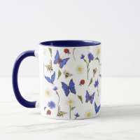Land Blume Schmetterlinge und Ladybugs