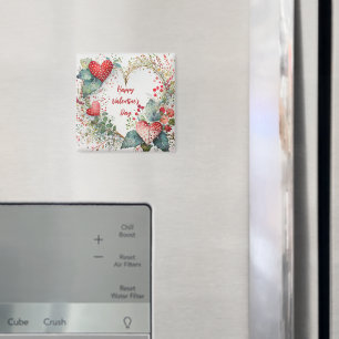 Land Blumen Valentinstag Herz Kranz individuell Magnet