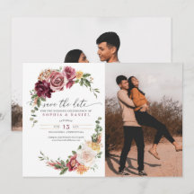 Land Boho Rustikal Floral Save the Date