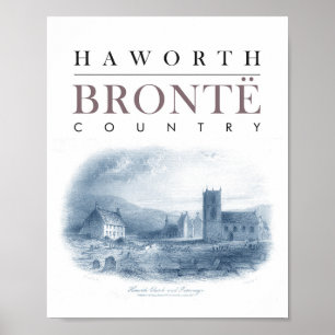 Land Bronte mit Kirche und Parsony Poster