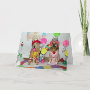 Land Candy Golden Geburtstag Karte