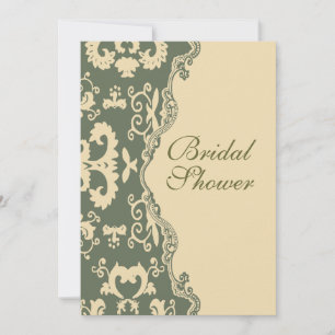Land-Damask-Vintage-Brautjungfern-Einladung Einladung