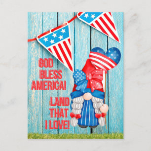 Land, das ich liebe postkarte