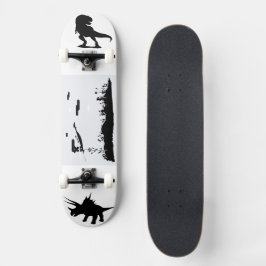 Land der Dinosaurier-Schattengrafik  Skateboard