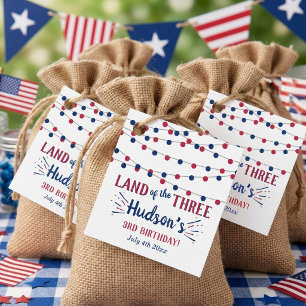 Land der Drei! 4. Juli 3. Geburtstagsfeier Geschenkanhänger