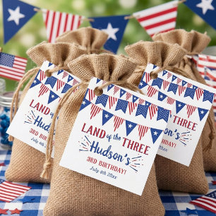 Land der Drei! 4. Juli 3. Geburtstagsfeier Geschenkanhänger