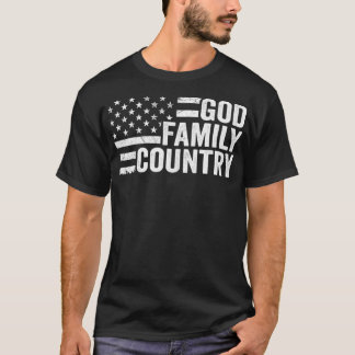 Land der Familie Gottes - Patriotisch Christlicher T-Shirt