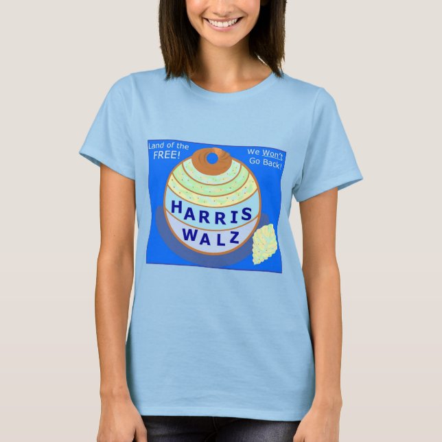 "Land der FREIE!" Harris-Walz T - Shirt 2024 (Vorderseite)