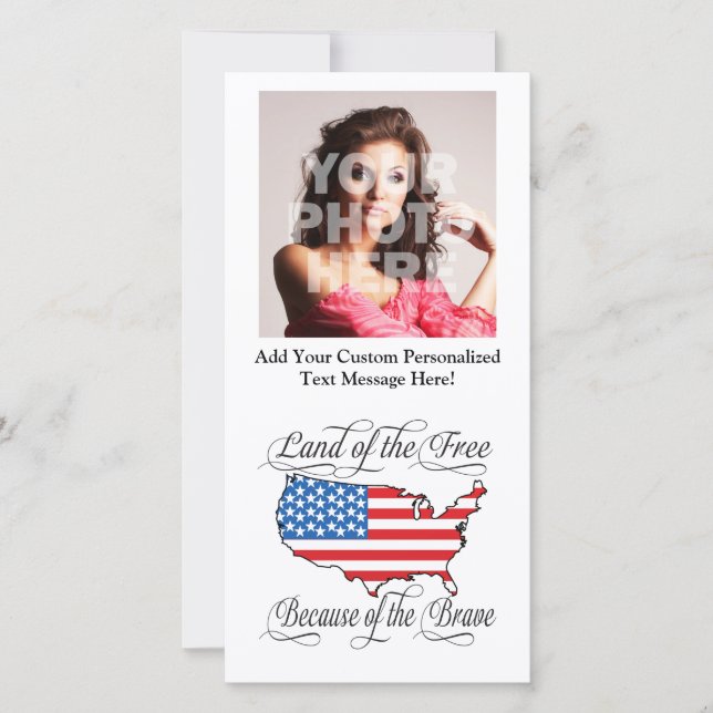 Land der Freie wegen des schönen Patriotischen USA (Vorderseite)