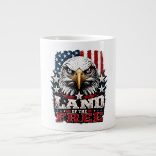 Land der Freien – Adler Patriotischer Becher Jumbo-Tasse