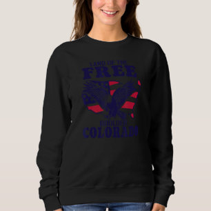 Land der freien amerikanischen Flagge Boulder Colo Sweatshirt