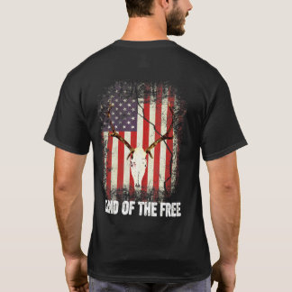 Land der Freien Hirschschädel 4. Juli Amerikanisc T-Shirt