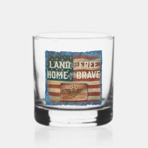 Land der Freien - Rocks Glas