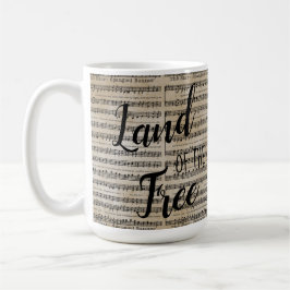 Land der Freien Star-Spangled Banner Holzbox S Kaffeetasse