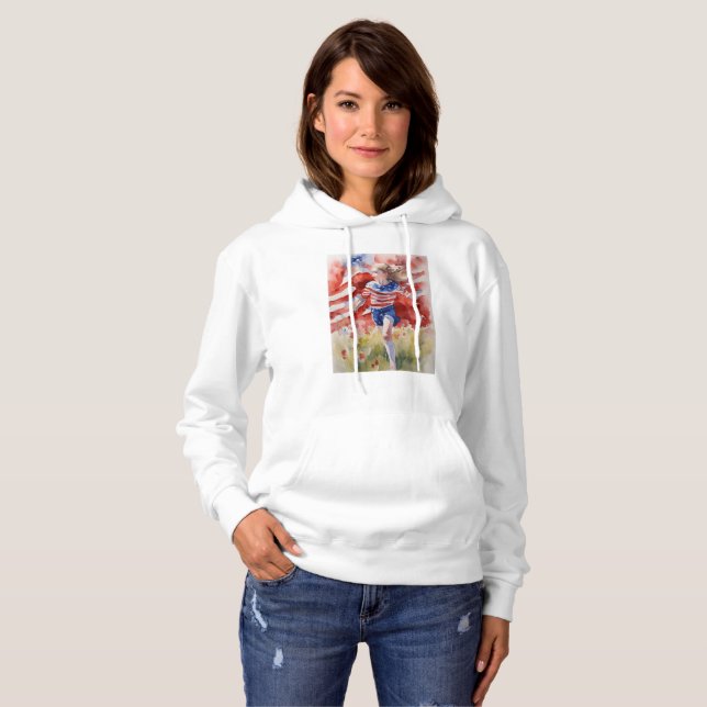 Land der freien Strecke Hoodie (Vorne ganz)