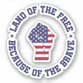 Land der freien USA Flag Patriotic Aufkleber