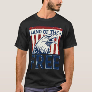 Land der Freien – Vintage-USA-Adler-Grafik T-Shirt