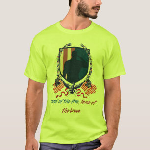 Land der Freien, Zuhause der Brave - Patriotische T-Shirt