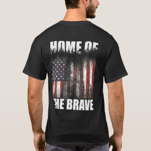 Land der freien Zuhause des schönen 4. Juli vor T-Shirt