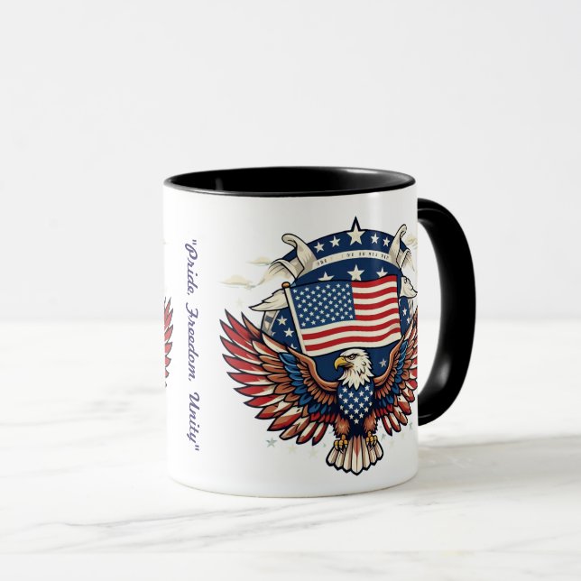 "Land der Freiheit" Tasse (VorderseiteRechts)