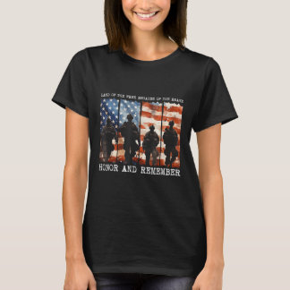 Land der Freiheit wegen der tapferen Ehre und sind T-Shirt