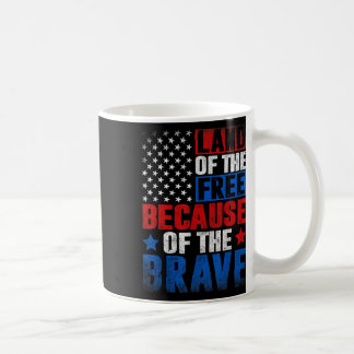 Land der Freiheit wegen der tapferen Flagge der US Kaffeetasse