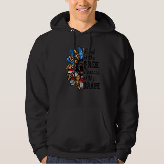 Land der Freiheit wegen der tapferen USA Hoodie
