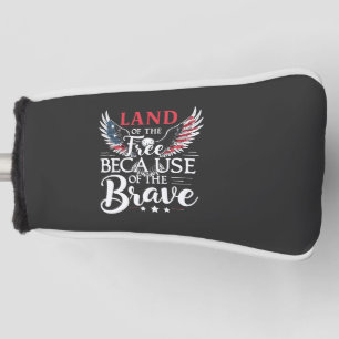 Land der Freiheit wegen des tapferen Veteranen Golf Headcover