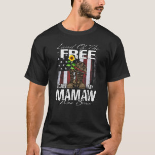 Land der Freiheit, weil meine Mamaw tapfer Veteran T-Shirt