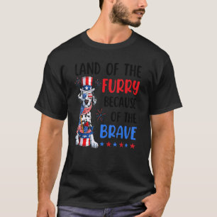 Land der Furry Niedlichen Dalmatiner 4. Juli Meric T-Shirt