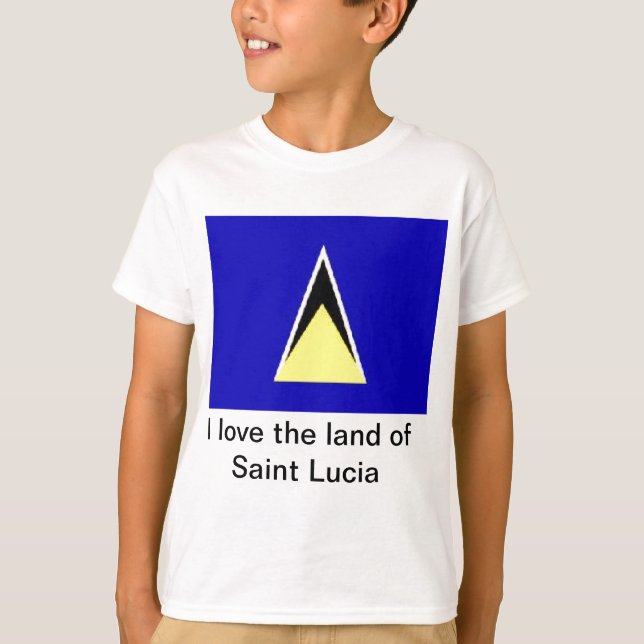 Land der Heiligen Lucia T-Shirt (Vorderseite)