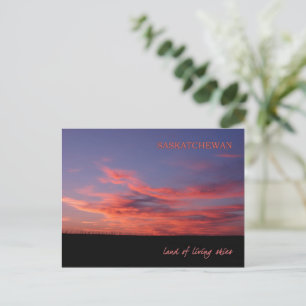 Land der "Living Skies Post Card" Postkarte