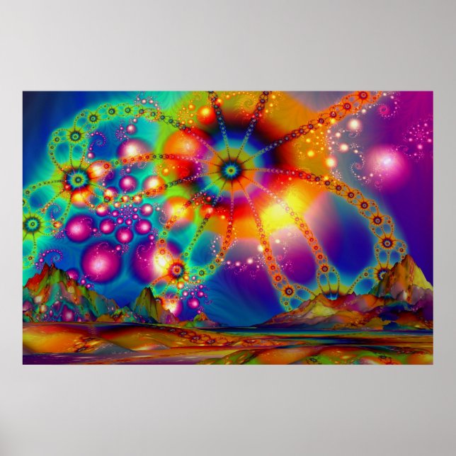 Land der psychedelischen Illuminationen - Poster (Vorne)