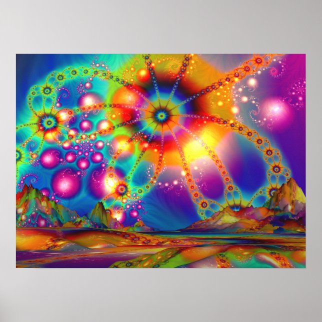 Land der psychedelischen Illuminationen - Poster (Vorne)