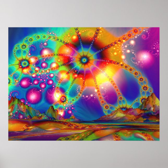 Land der psychedelischen Illuminationen - Poster (Vorne)